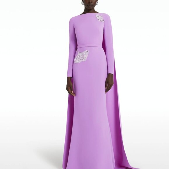 Safiyaa custom Ginerva gown, color “lupine”, unworn/pristine. Size FR 46/US14/16 - Picture 2 of 4